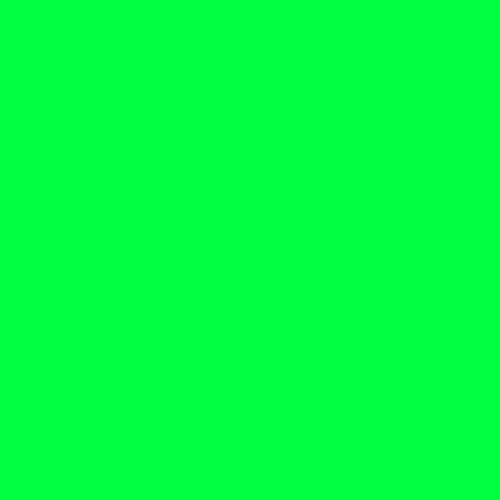 500×500pxの単色画像 #00FF3C(カラー番号095)
