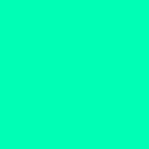 500×500pxの単色画像 #00FFB4(カラー番号115)