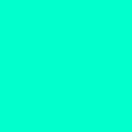 500×500pxの単色画像 #00FFCC(カラー番号119)