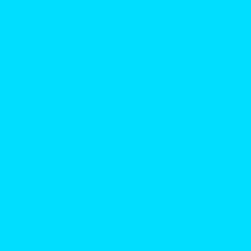 500×500pxの単色画像 #00DEFF(カラー番号133)