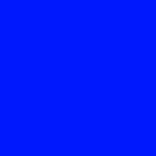 500×500pxの単色画像 #0018FF(カラー番号166)