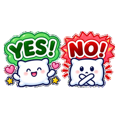 ふたりの合図 YES・NOまくら