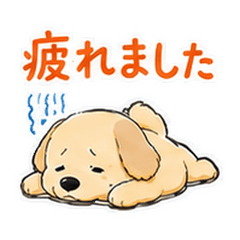 そんな日もある！疲れた動物スタンプ