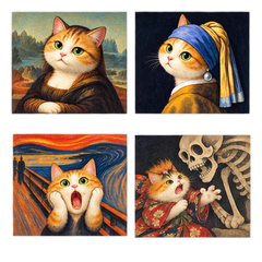 世界のニャ画 猫が演じる名画たち